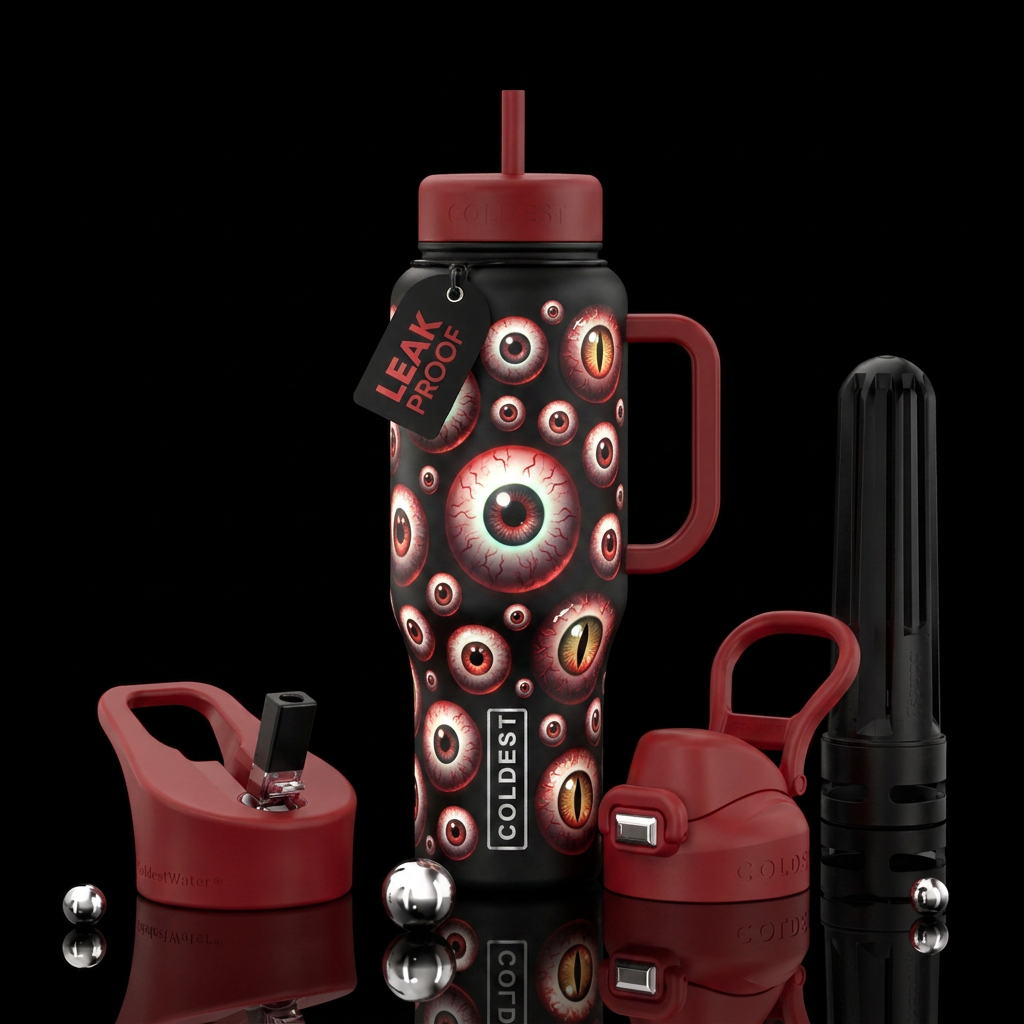 The Eyes Have It water bottle design