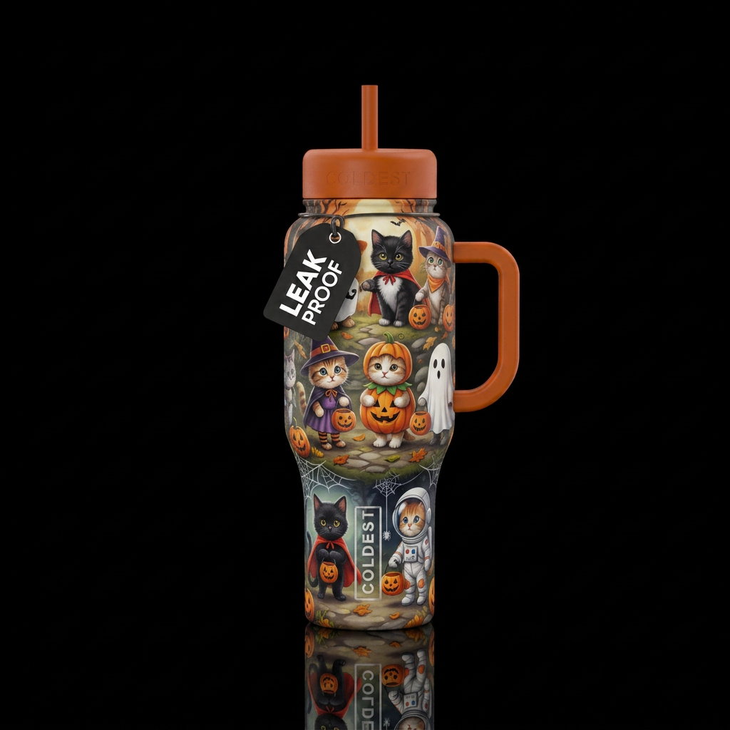 Trick or Treat water bottle design