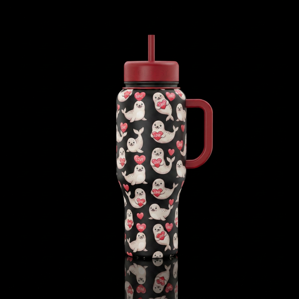 Sealed with a kiss💋 water bottle design