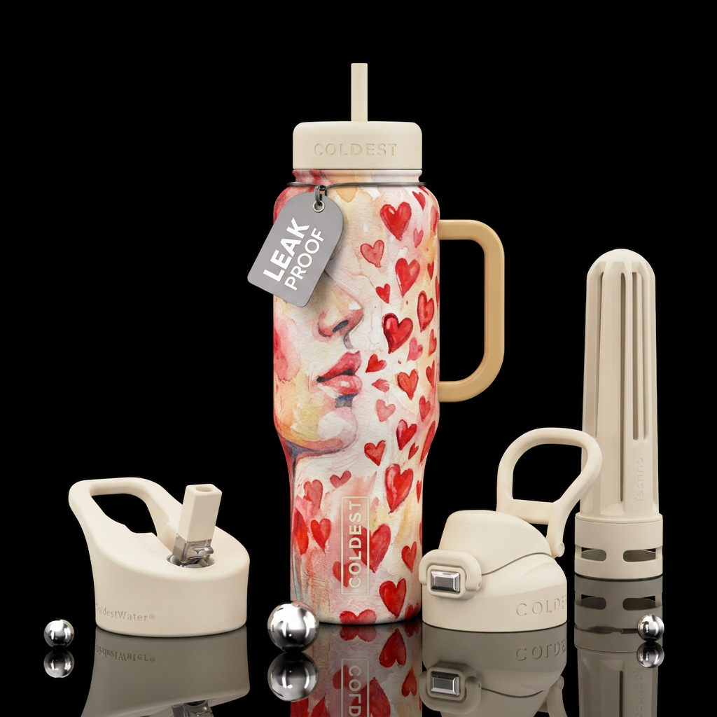 Speak love ❤️ water bottle design