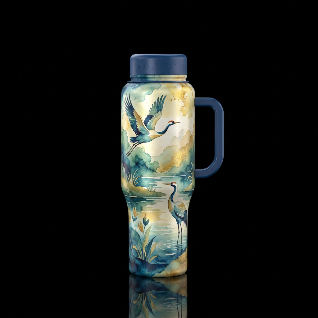 Take flight water bottle design