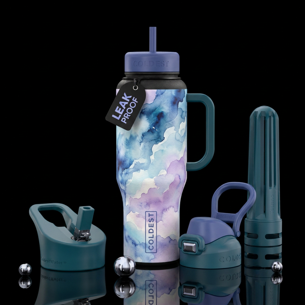 Later reaching up to the clouds, beautiul,  artist... water bottle design