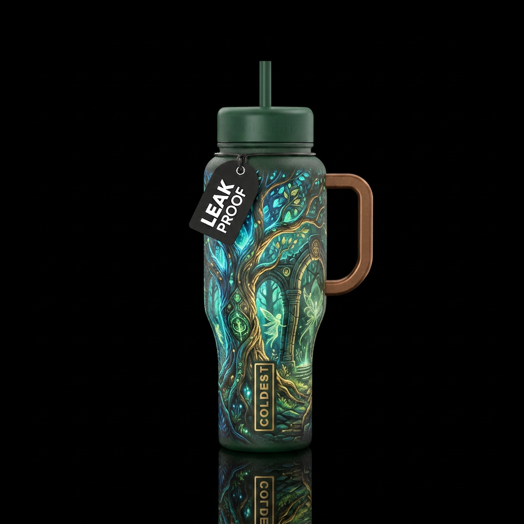 ancient, glowie, beautiul, fantasy, water bottle design