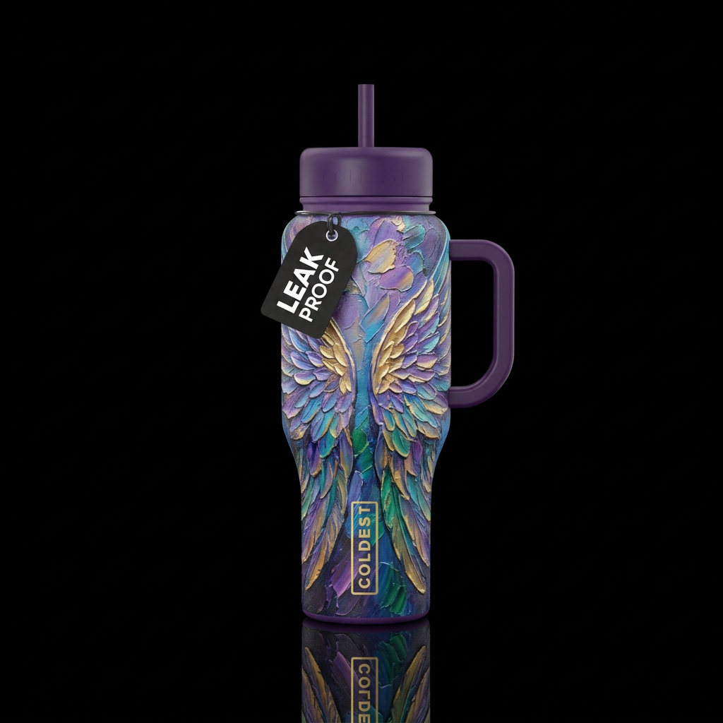 Wings of a dove,  artistic,  beautiul,  texture pa... water bottle design