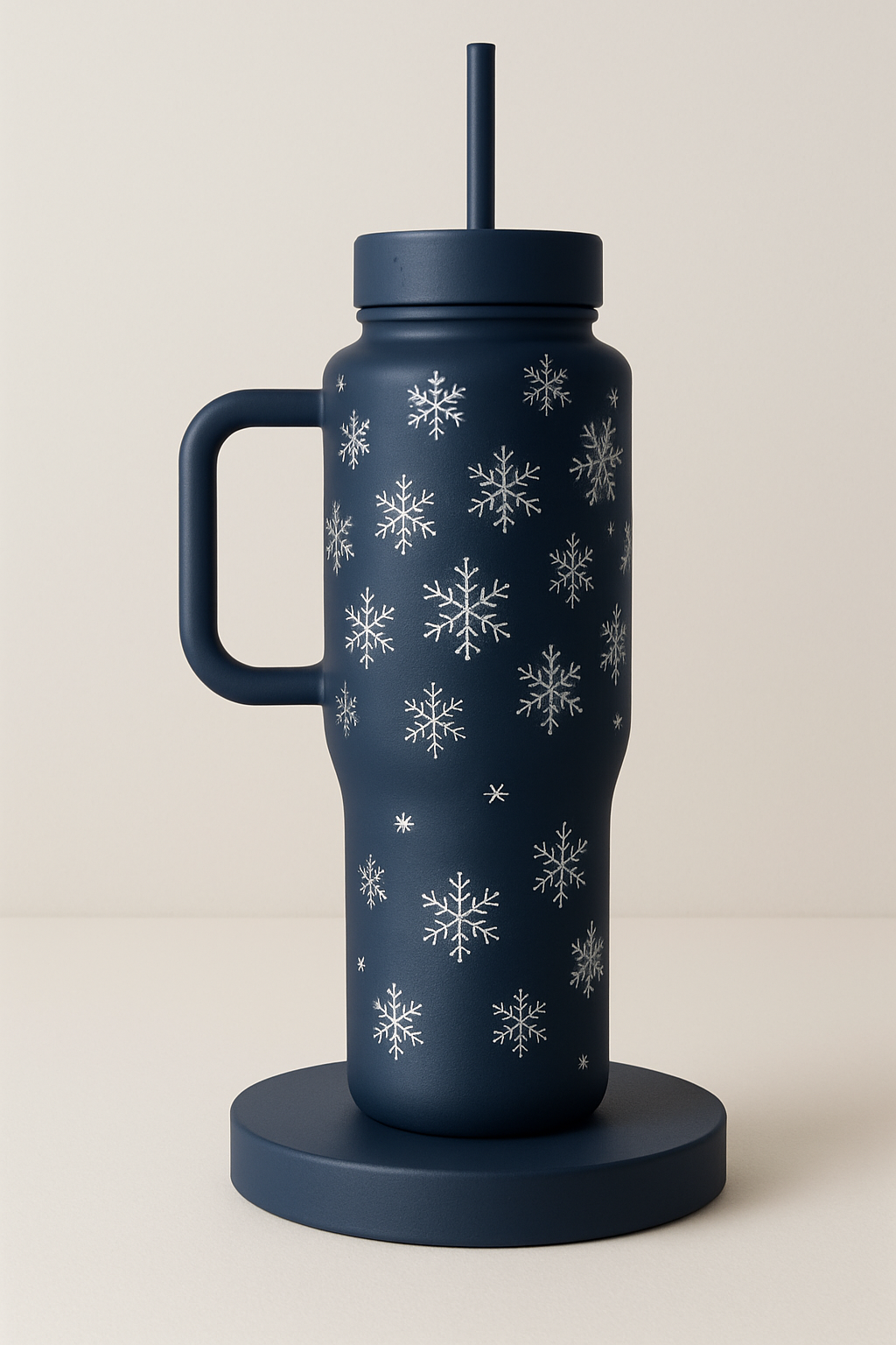 Snowstorm water bottle design