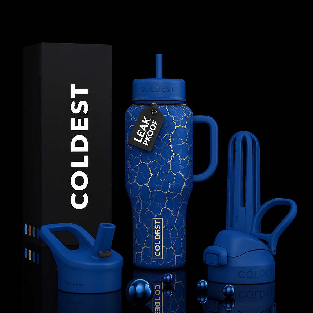 Winter magic water bottle design