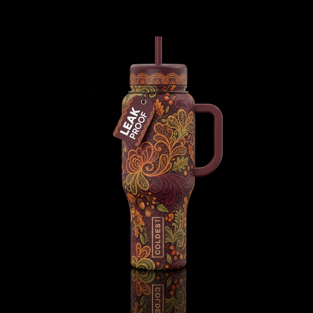 Victorian Fall water bottle design