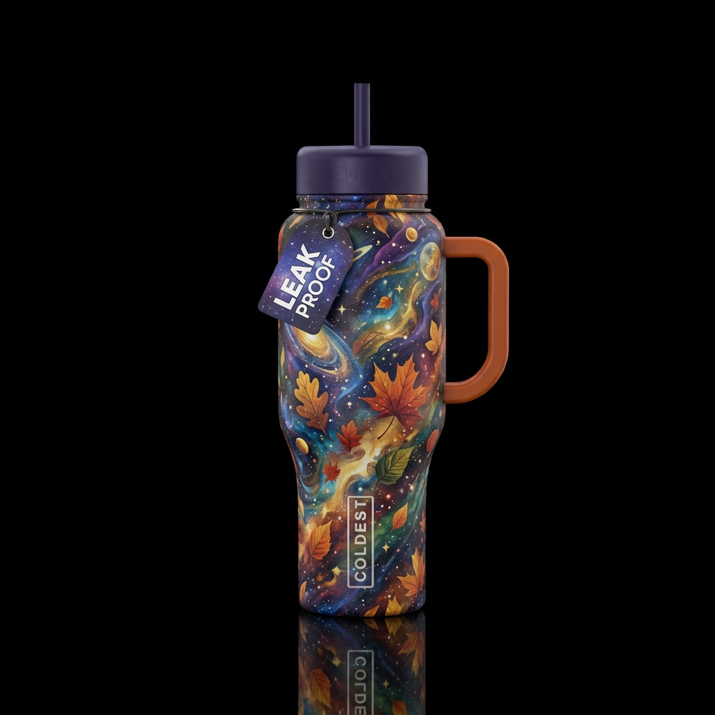 Fall in space 2 water bottle design