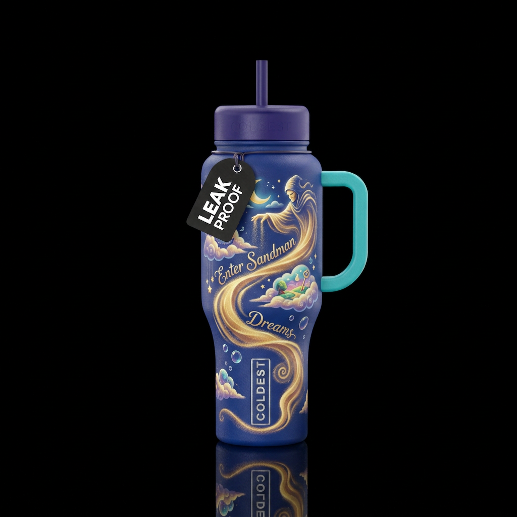 Dreams water bottle design