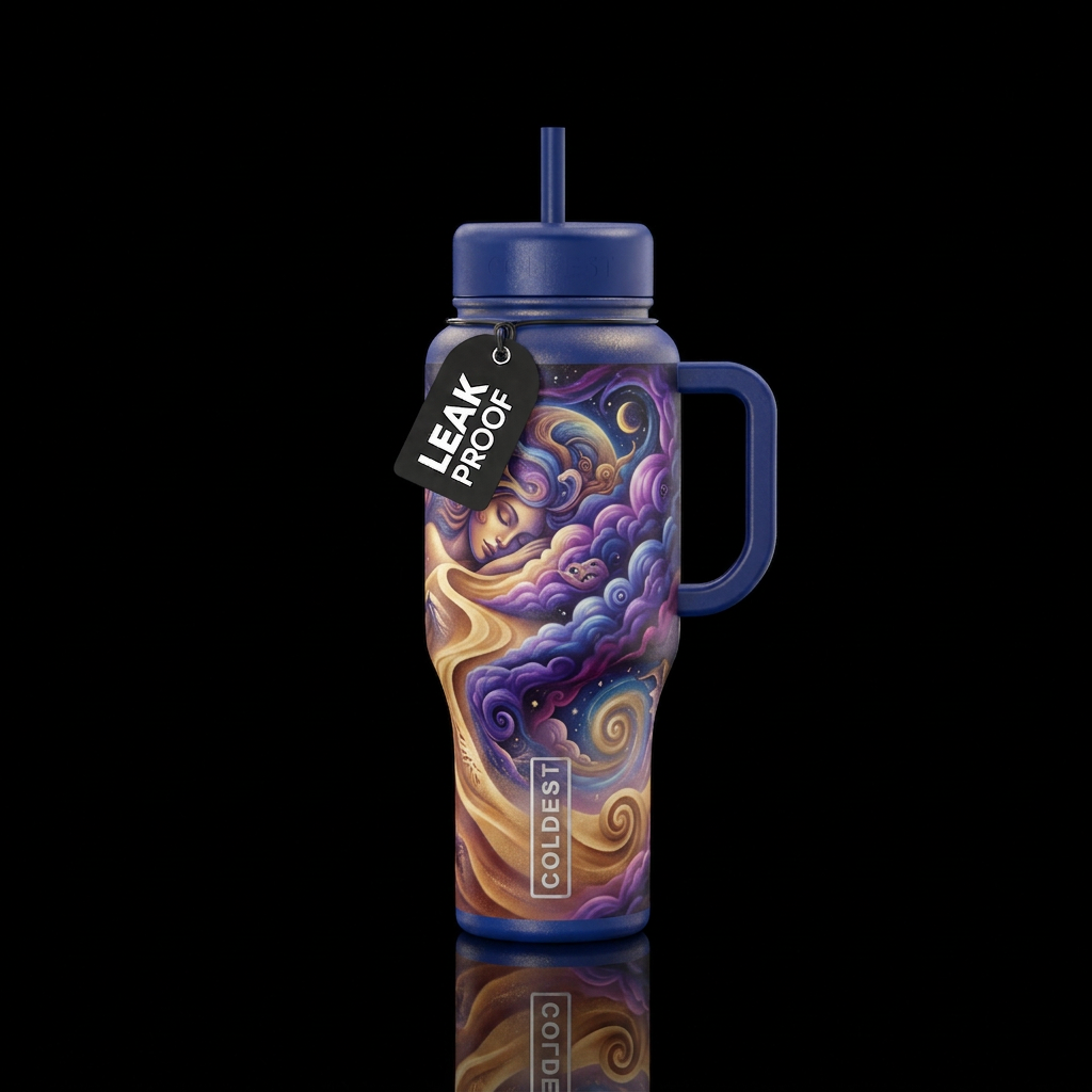 Dreams water bottle design