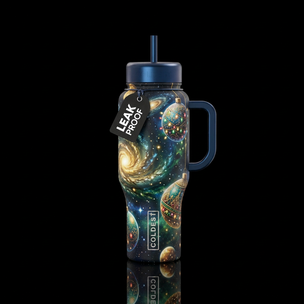 Christmas water bottle design