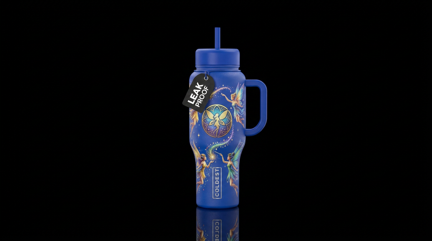 Fairies water bottle design