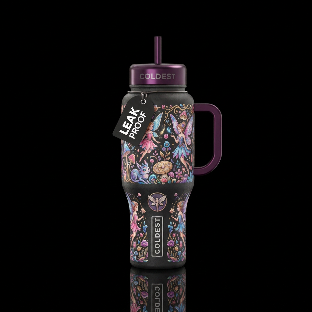 Fairies water bottle design