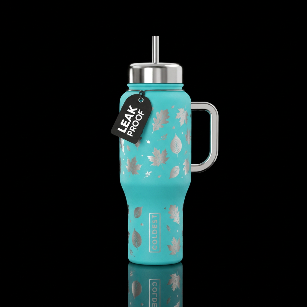 Lovely Leaves water bottle design