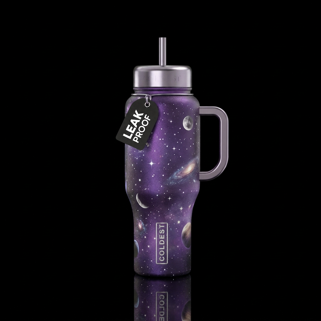Intergalactic water bottle design