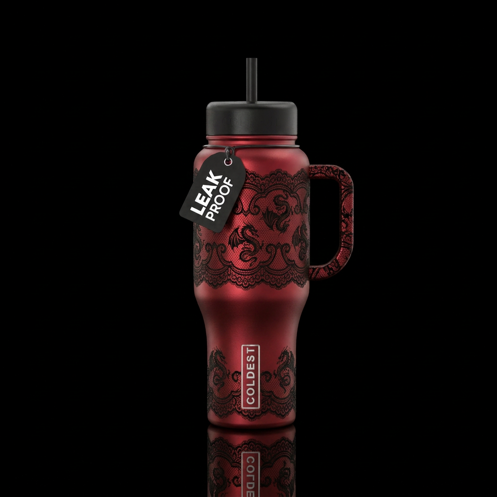 Lace Lovelies water bottle design