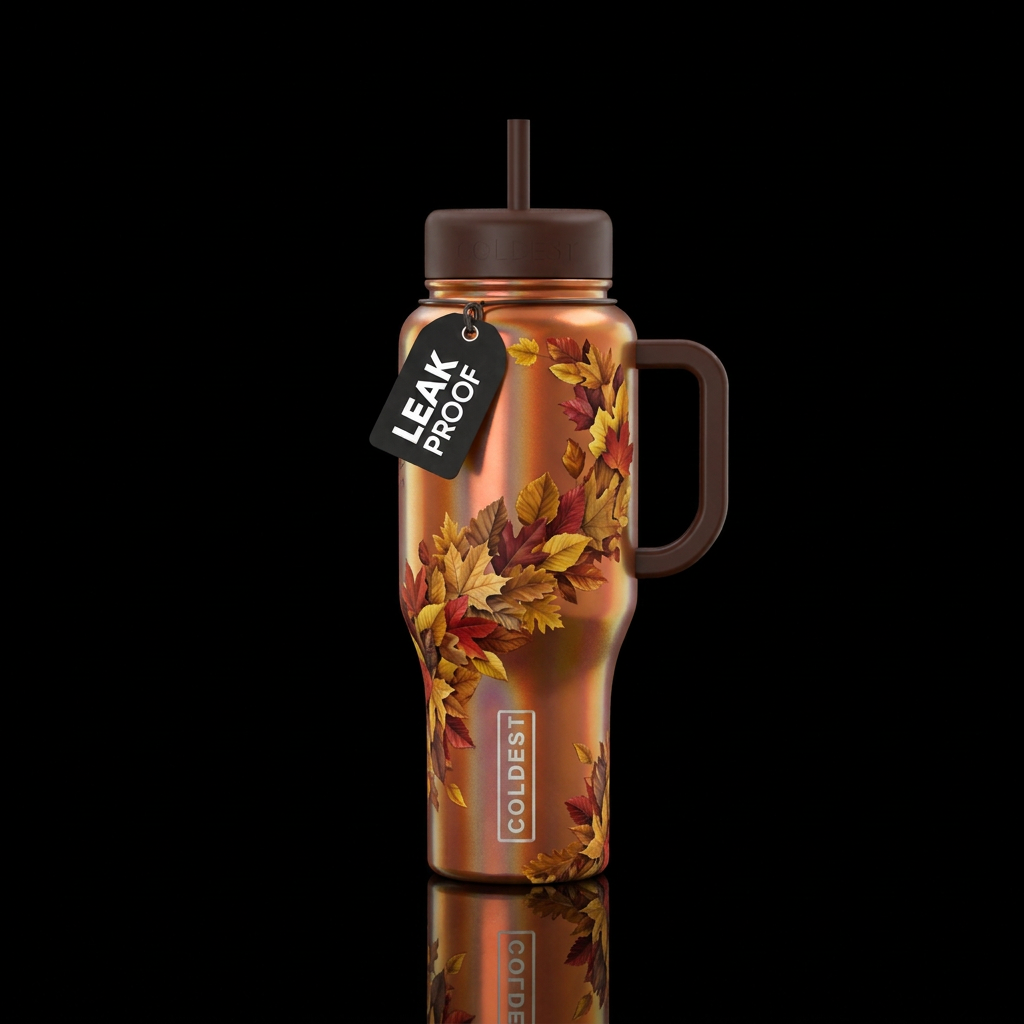 Fall Frenzy water bottle design