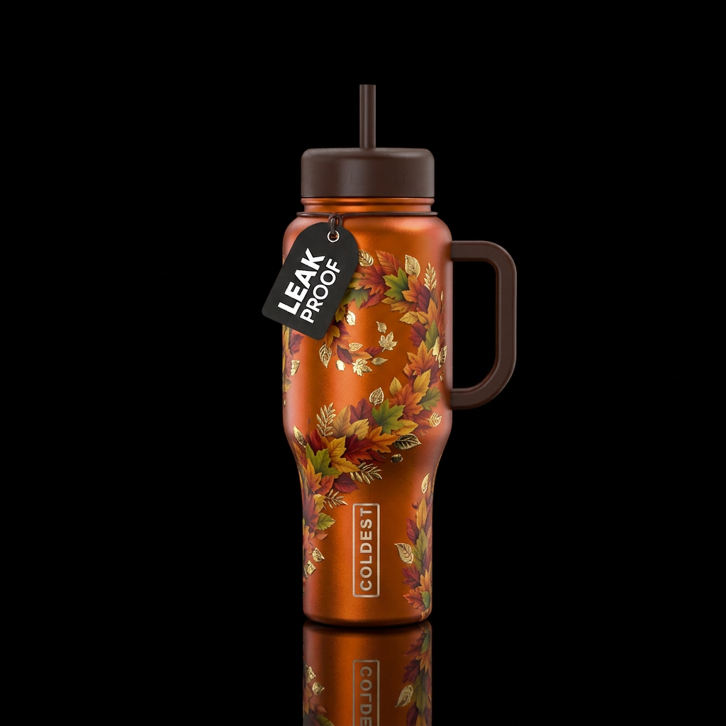 Falling for Fall water bottle design