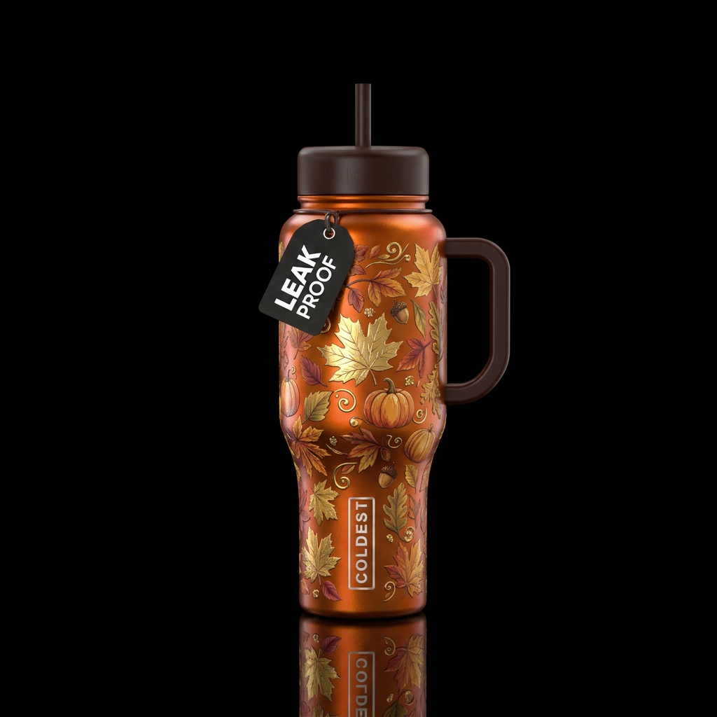 Amazing Autumn water bottle design