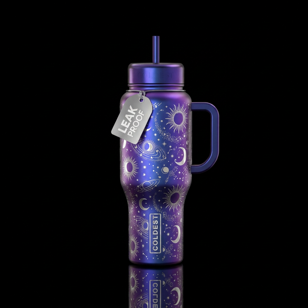 Celestial Skies water bottle design