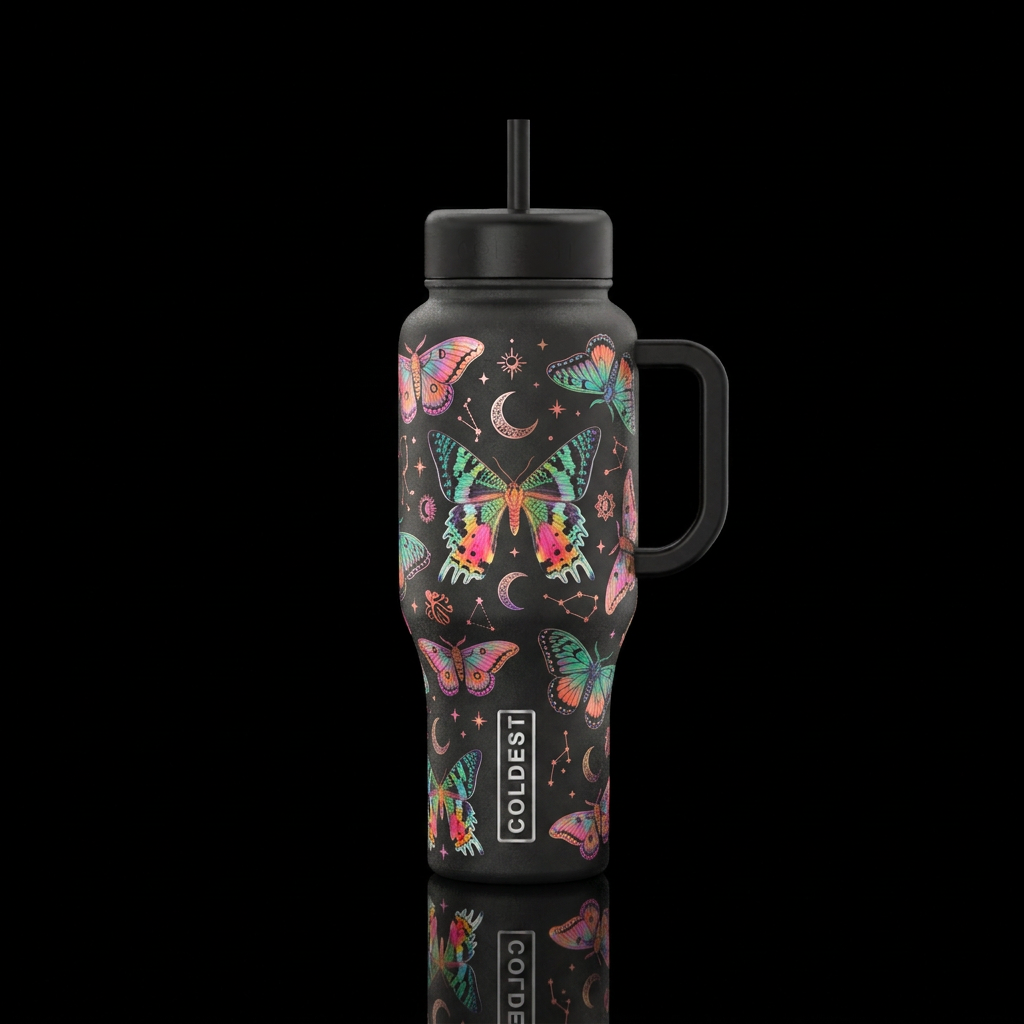 Sunset Sweeties water bottle design