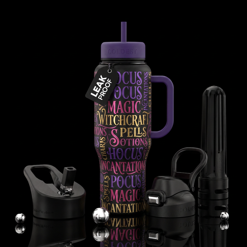 Hocus pocus water bottle design