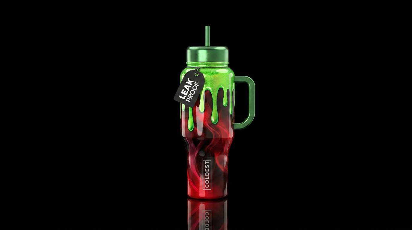 Poison Apple water bottle design