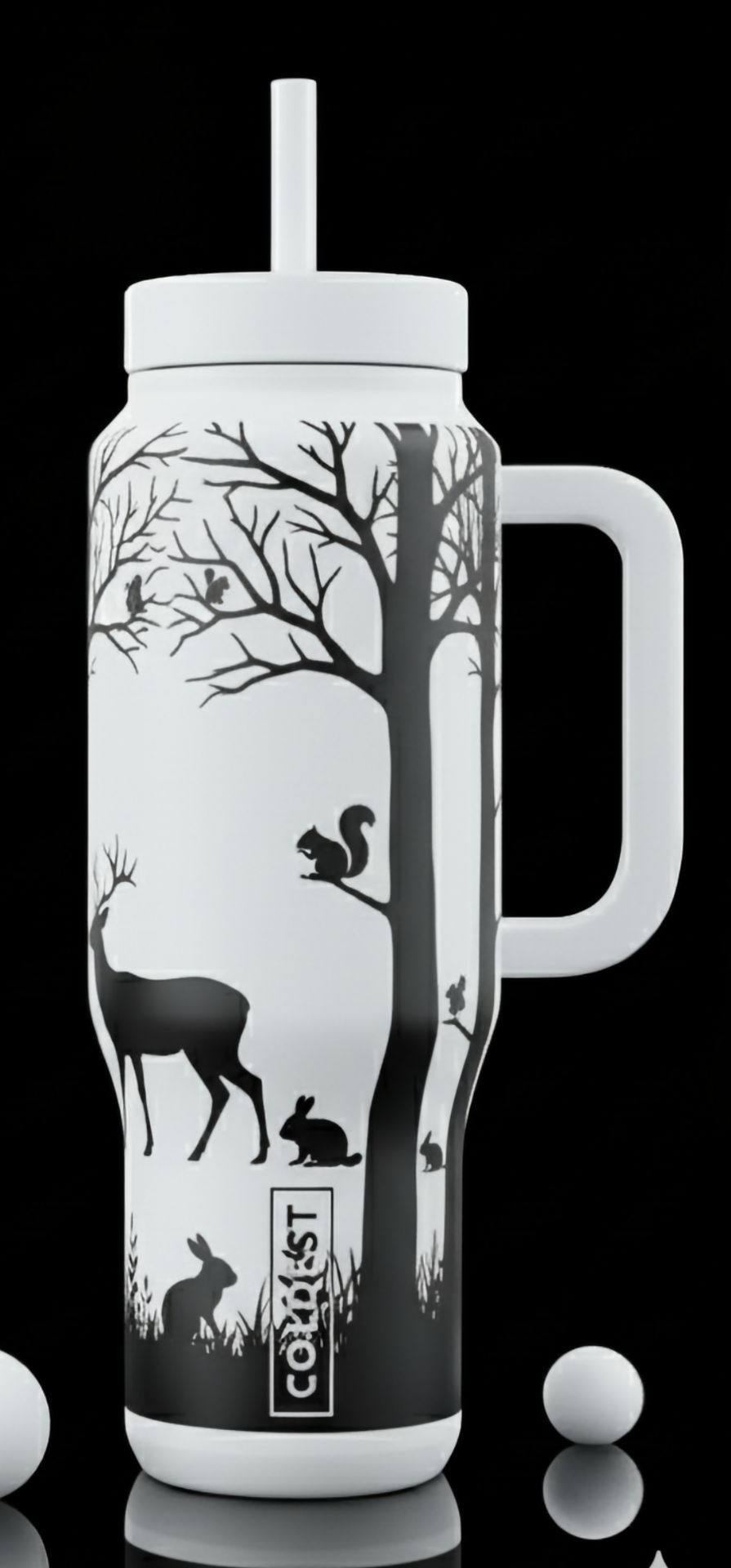 Happy Shadows water bottle design