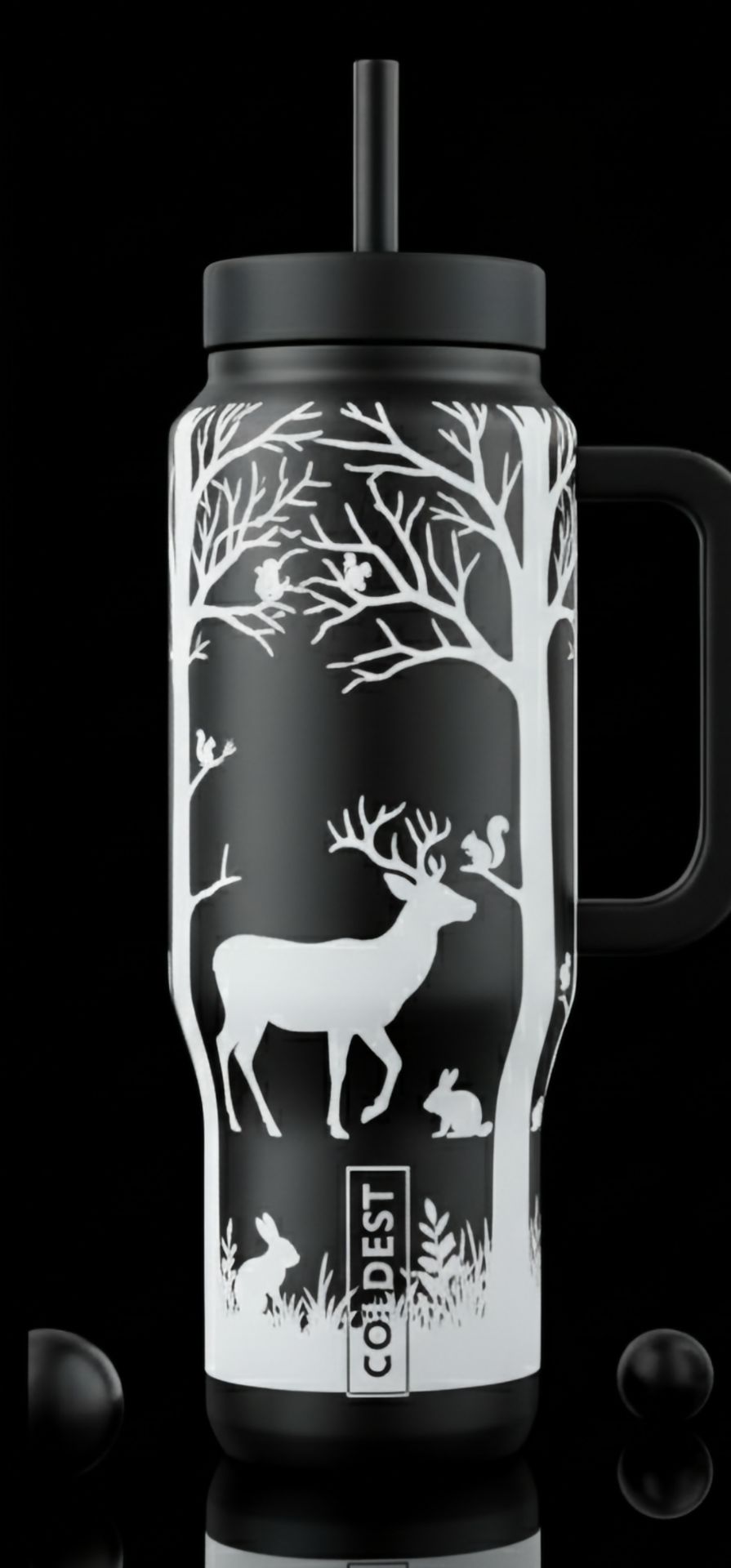 Animal Gathering water bottle design