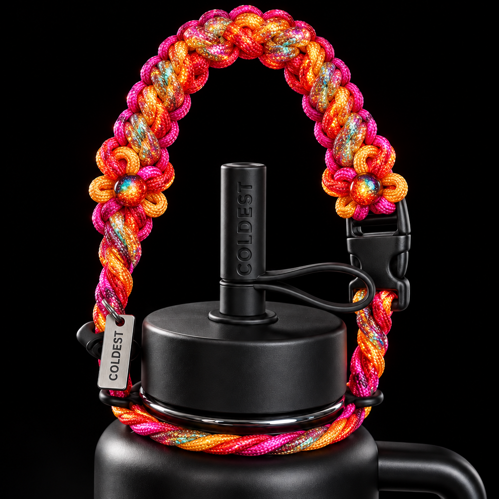 Fire Flower water bottle design
