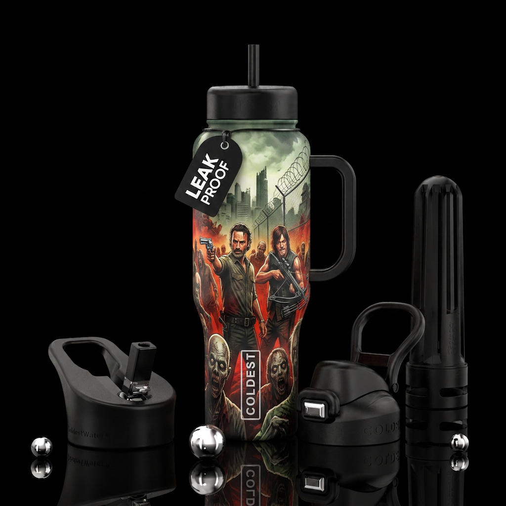 The walking Dead water bottle design