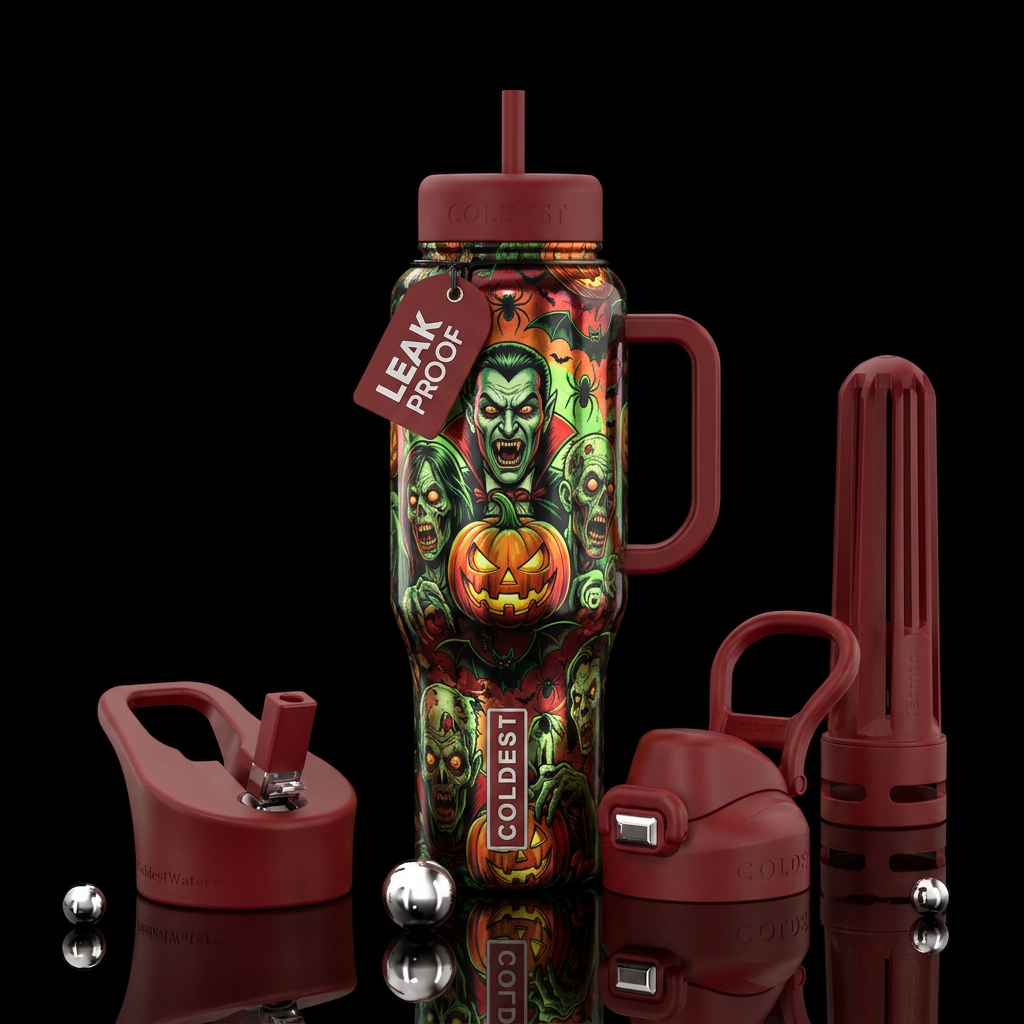 The best Halloween horror design water bottle design
