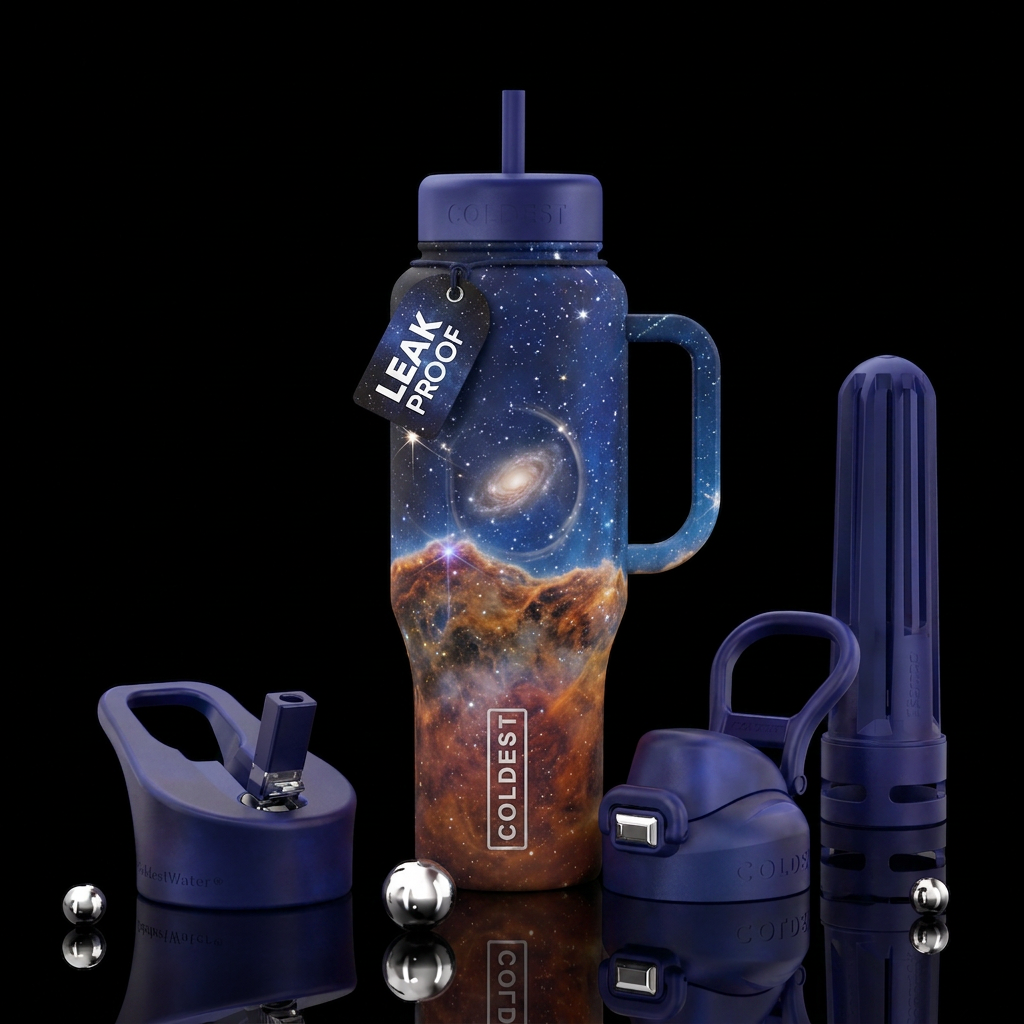 Astrophysics water bottle design