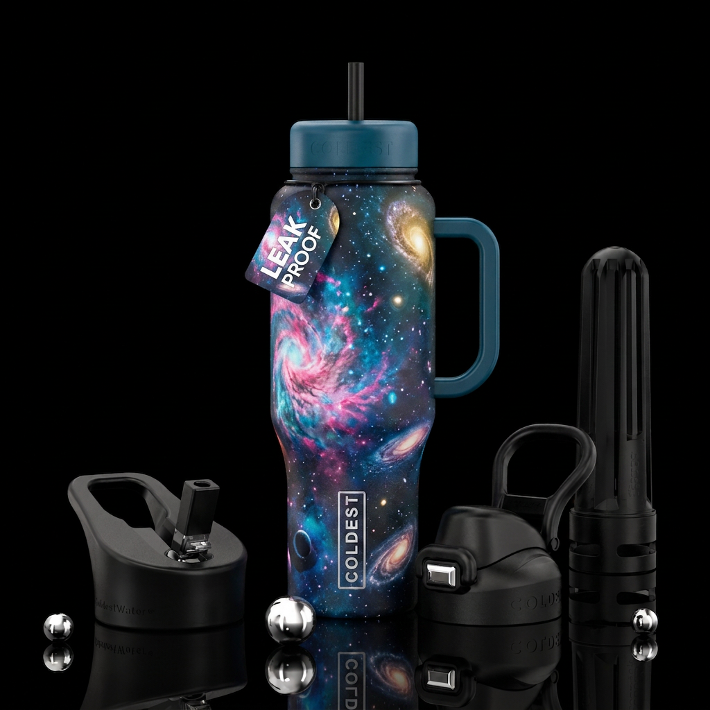 Astrophysics water bottle design
