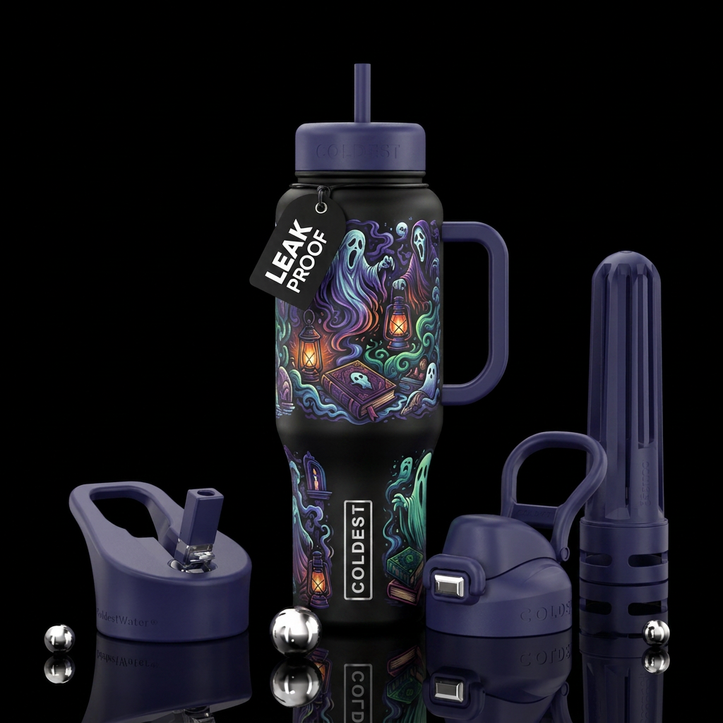 Ghost stories water bottle design