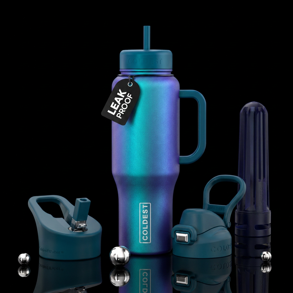 Color changes in sunlight water bottle design