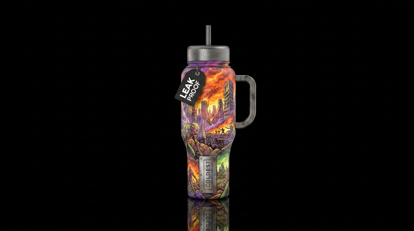 The Apocalypse water bottle design