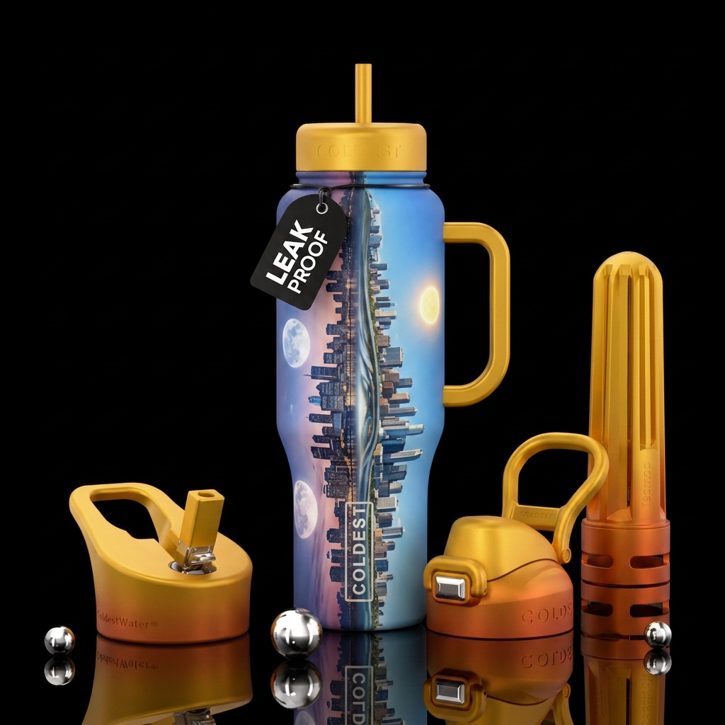 parallel worlds water bottle design