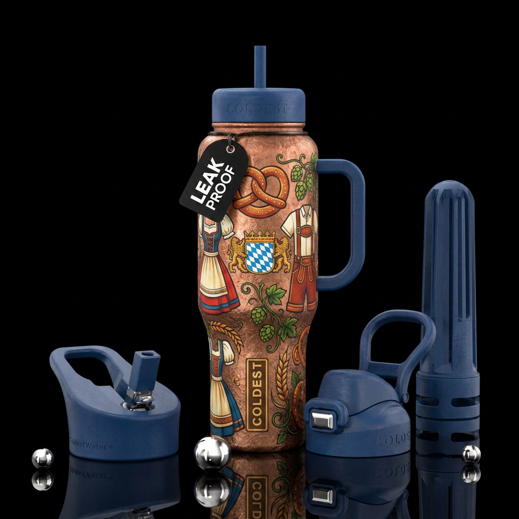 oktoberfest, rugged water bottle design