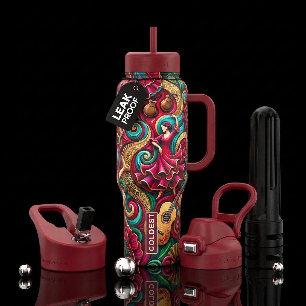 flamenco water bottle design