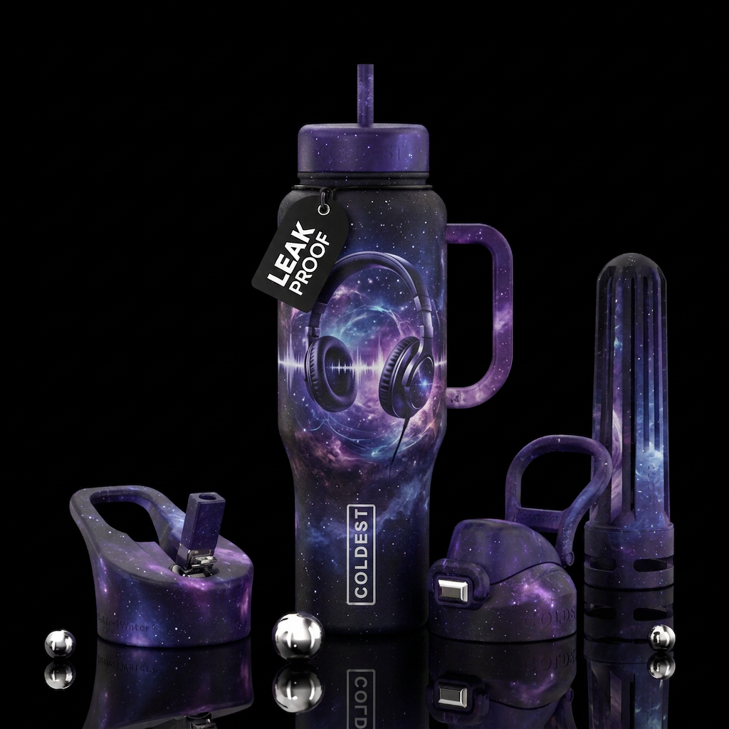 event horizon, headphones water bottle design