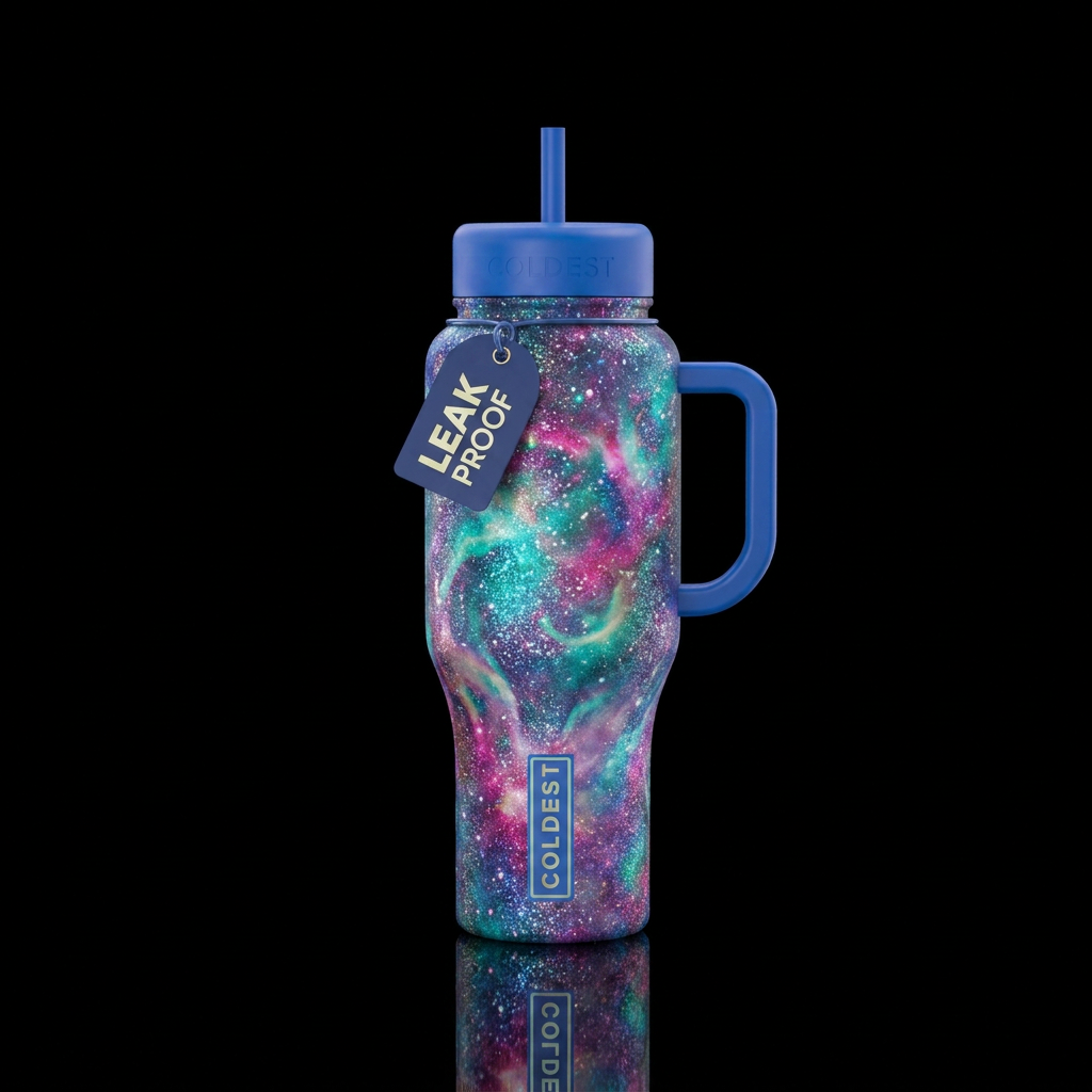 beautiul, beautiul, magical, vibrant, luxurious water bottle design