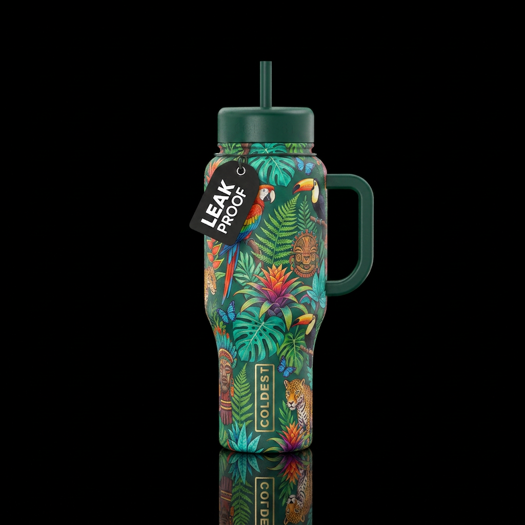amazonian, beautiul water bottle design