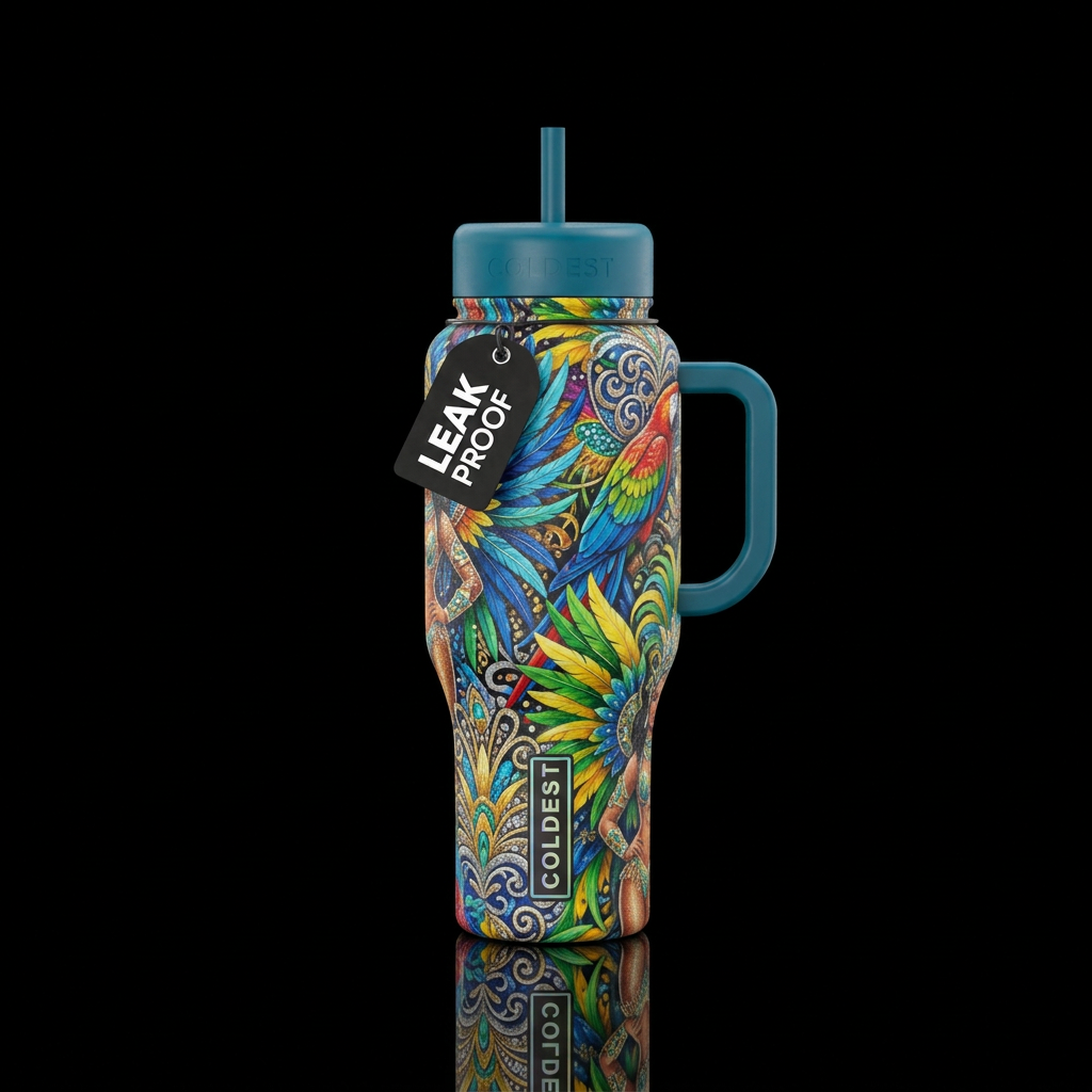 rio carnival water bottle design