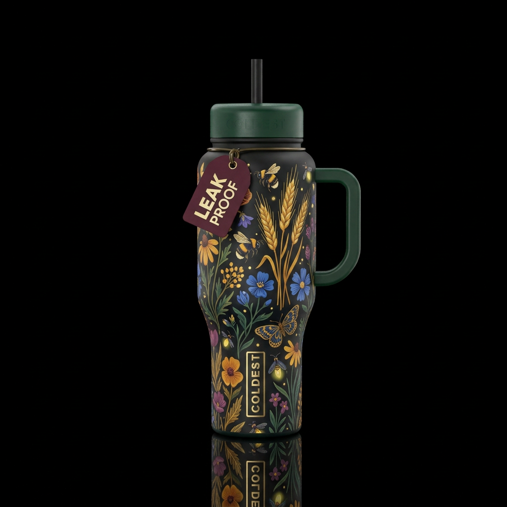 midsummer water bottle design
