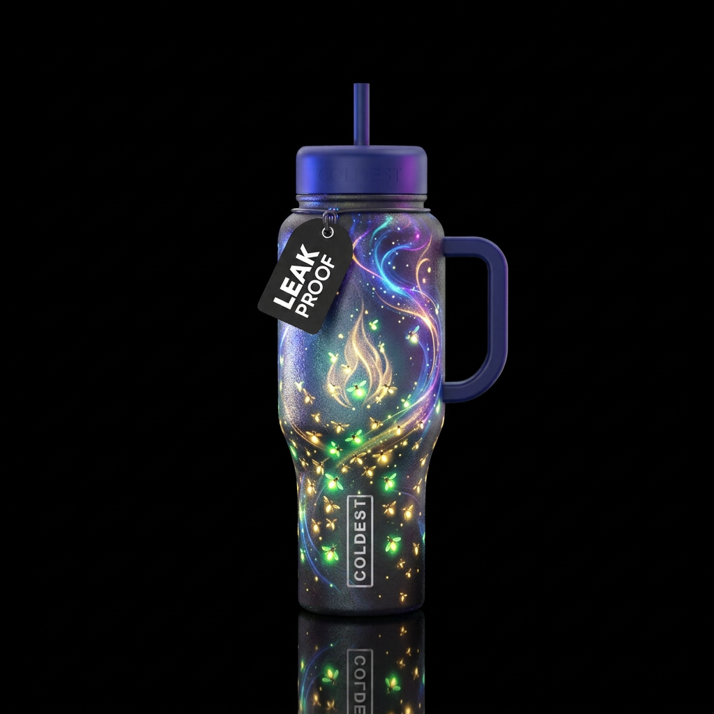 firefly, magical water bottle design