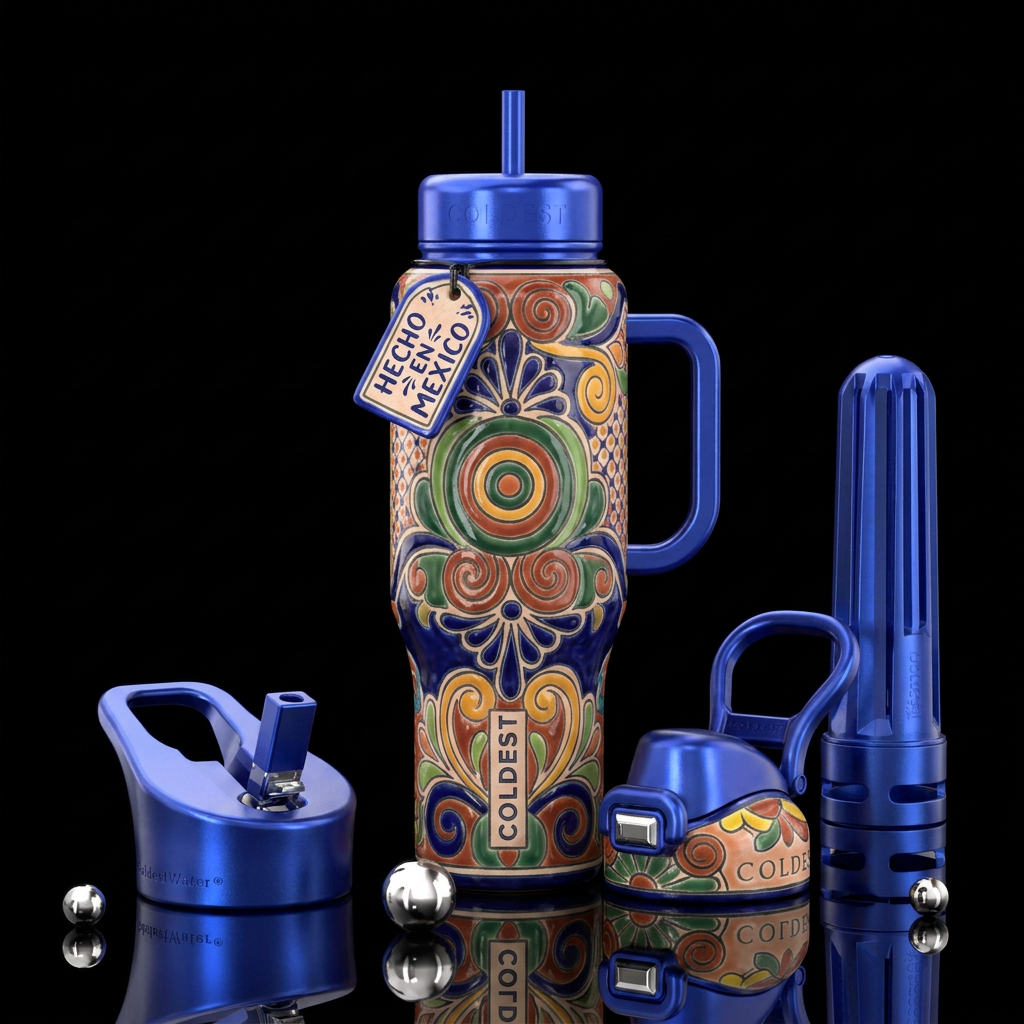 Talavera water bottle design