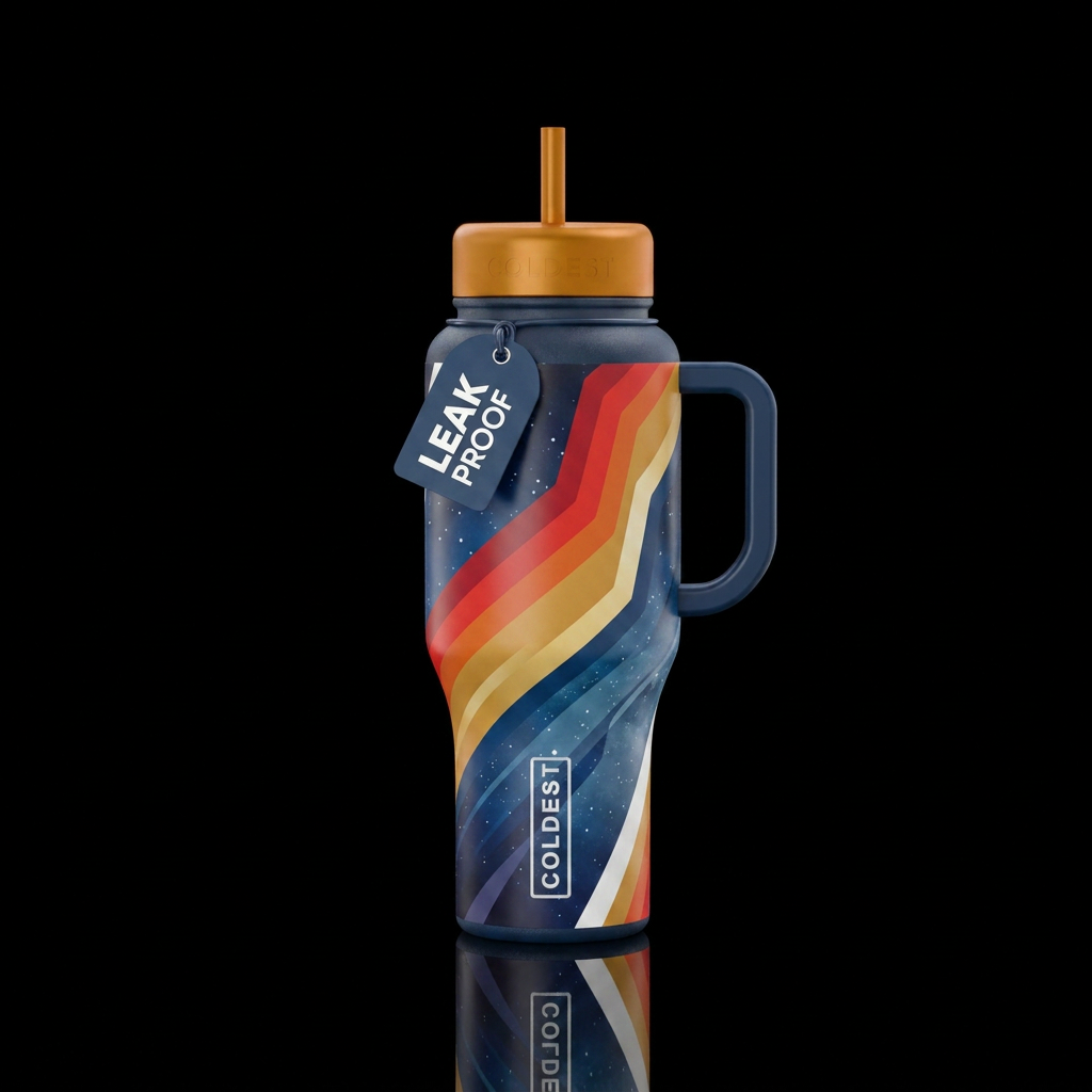Above and Beyond water bottle design