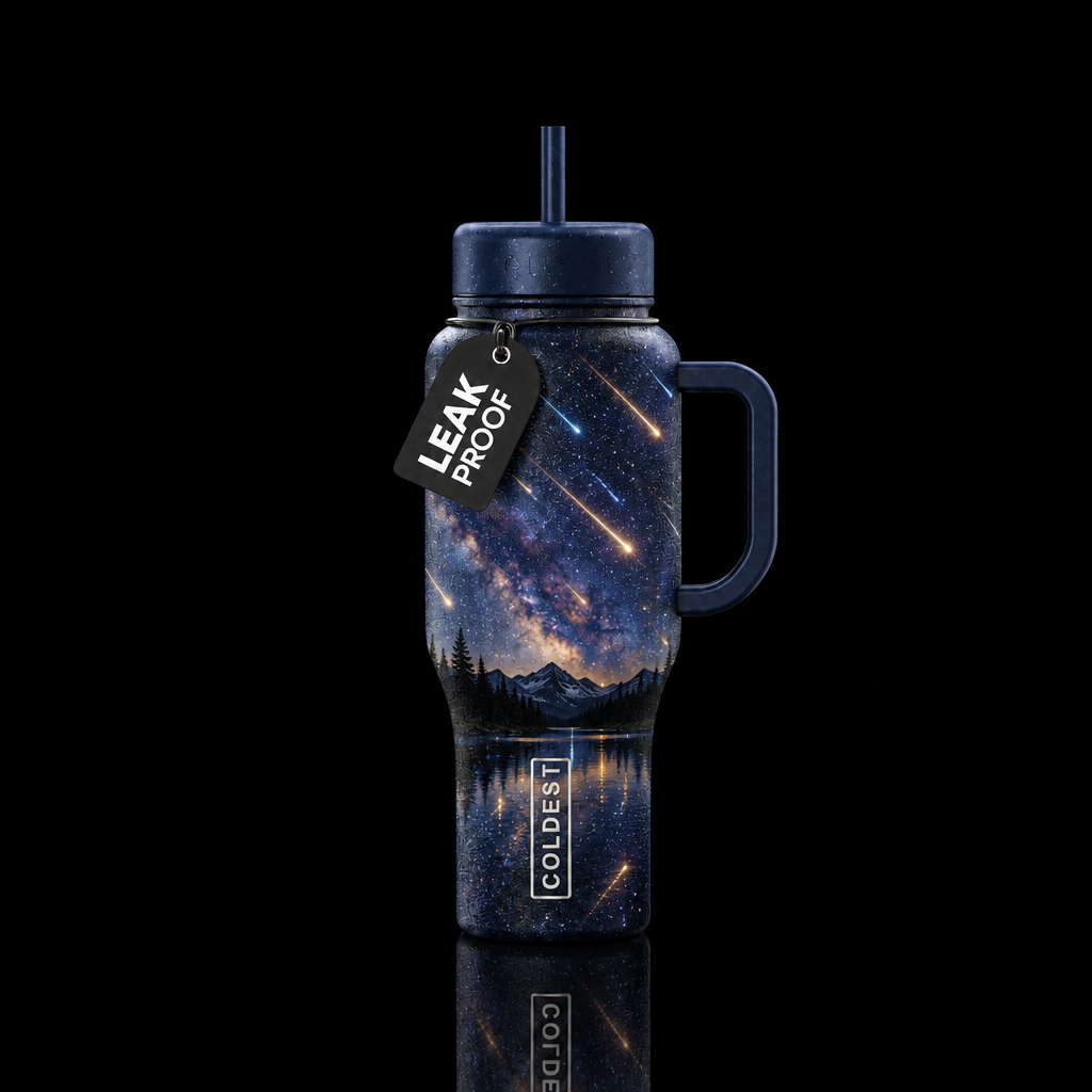 Baby meteor showers water bottle design