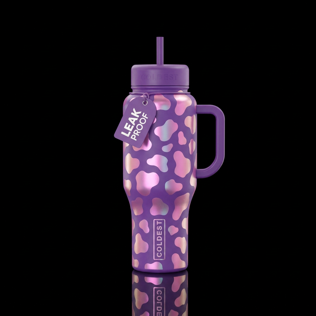 Wild Cow water bottle design